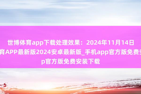 世博体育app下载处理效果：2024年11月14日-世博体育APP最新版2024安卓最新版_手机app官方版免费安装下载